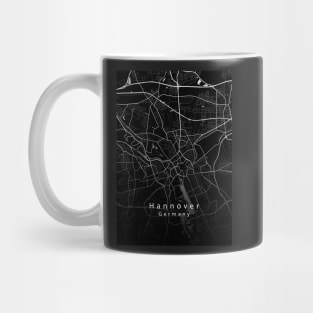 Hannover Germany City Map dark Mug